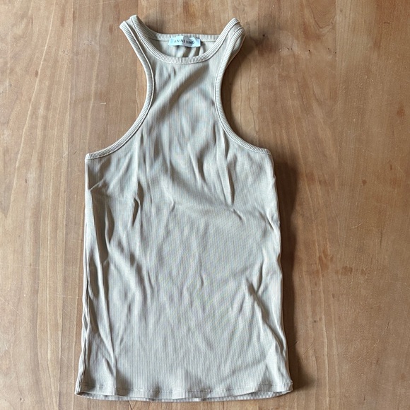 Annie Bing Ribbed Racerback Tank Top - Picture 1 of 3